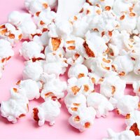 Charm mô hình bỏng ngô, bắp rang bơ Popcorn trang trí nhà búp bê, tiểu cảnh, móc chìa khóa, DIY - Trắng