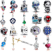 CHARM PAN ALE MARVEL NGƯỜI NHỆN SUPER MAN KẸO CANDY BẠC S925 THUẦN KHIẾT HÀNG CAO CẤP