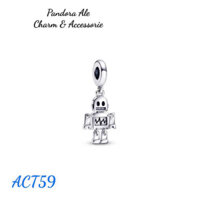 CHARM PAN ALE TREO HÌNH NGƯỜI MÁY BẠC S925