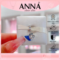 Charm Pandora hình con ốc sên được đính pha lê màu xanh lam, màu xanh lục và được đính đá - Charm Pandora Authentic