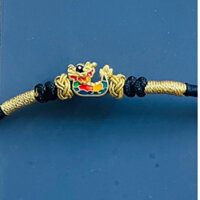 Charm Rồng Sơn - Thuyền Rồng - Rồng bay - V àng 24Carat9999 - size 12mm - Shop pro mix handmade