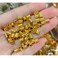 Charm Thanh Chặn Lục Giác - Cứng Bền - size 10mm - Lỗ 3mm - Vàn.g 24Carat9999 - Thanh Nối Shop Pro mix handmade