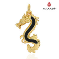 Charm treo hợp kim hình con rồng - Ngọc Quý Gemstones - Đen