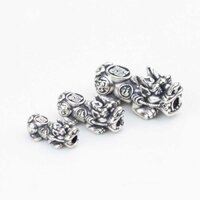 Charm tỳ hưu bạc 999 đúc rỗng đủ kích thước cho cả nam và nữ - Tổng Kho Sỉ Charm Bạc