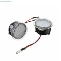 Charmantcc1 2 Chiếc Đèn LED Bên Gương Chiếu Hậu Sàn Đèn Đất Puddle Đèn Chào Mừng Cho