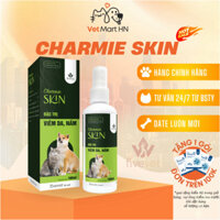 Charmie Skin hỗ trợ làm sạch và loại bỏ nấm và các vấn đề trên da thú cưng - Hộp 100ml - Mẫu mới