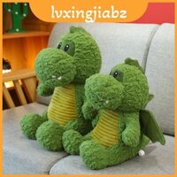 Charming Green Dragon Plushie Soft Dinosaur Cuddle Toy Bedtime Comfort For