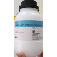Chất bột MgCl2.6H2O Magnesium chloride hexahydrate (tinh thể màu trắng) tinh khiết lọ 500g magie clorua MgCl2