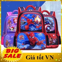 [CHẤT ĐẸP] Ba lô cặp sách học sinh cấp 1, 2, cặp sách bé trai từ lớp 3 đến 9, chất liệu chống thấm nước, quai đeo mềm