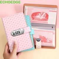 Chất kết dính ngân sách ECHOEDGE có khóa, Sổ tay tiết kiệm 50 tờ Chất kết dính tiền tiết kiệm, Dễ sử dụng Ví da PU có thể đổ lại Sổ tài khoản lưu trữ Quà tặng năm mới