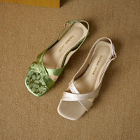 [Chất liệu chất lượng cao] Giày La Mã Nữ Shit-Steping Cảm giác mùa hè 2025 Phong cách mới Phong cách Trung Quốc Giày bệt đế mềm thông thường