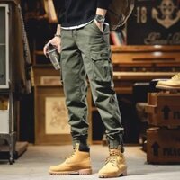 Chất Liệu Polyester Quân Đội Mỹ Xanh Quần Áo Nam Rời Thương Hiệu Quần Nam Xuân Hè Buộc Quần Nam Nhiều Túi Ngoài Trời UCZW