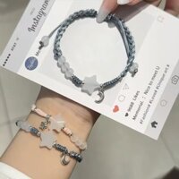 [Chất liệu vải lanh Cotton mềm mại thoải mái] Vòng tay bện hình ngôi sao phong cách Trung Quốc dành cho nữ Niche Dây tay bạn gái đơn giản Quà tặng cặp đôi siêu cổ tích cho bạn gái