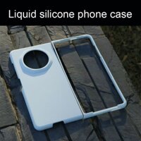 Chất Lỏng Silicon Cảm Thấy Da Cứng Trường Hợp Cho Honor Magic V3 Gel Bảo Vệ Cao Su Ốp Lưng Điện Thoại