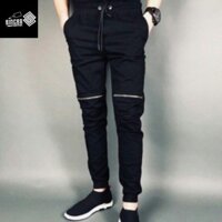 [CHẤT LỪ] Quần Jogger Kaki Nam Dáng Thể Thao Cao Cấp - Quần Khóa 1 Gối Hai Bên