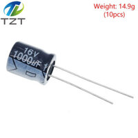Chất lượng cao 10PCS 16V1000UF 13mm 1000UF 16V 10 * 13 Tụ điện phân