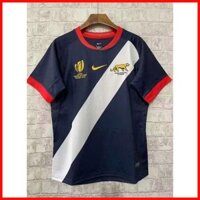 ♞Chất Lượng Cao 2023 world cup Argentina Sân Khách Rugby Jerseys Nam Tay Ngắn Bóng Bầu Dục Áo Sơ Mi Mới