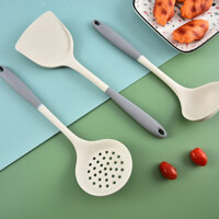 Chất Lượng Cao 3 Bộ Dụng Cụ Silicon Dụng Cụ Nhà Bếp Chảo Chống Dính Muỗng Nấu Thìa Chịu Nhiệt