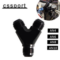 Chất Lượng Cao AN4 AN6 AN8 AN10 Y Adapter Khối Nam Ren Nhiên Liệu Ống Lắp Adapter Tee Ống Dầu Khớp Đa Năng Nhôm
