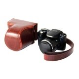 Chất Lượng cao Hàng Đầu Bao Da PU kèm Dây Đeo Vai cho Máy Ảnh Kts Canon Powershot SX500HS/ SX510HS-qu ốc tế