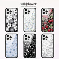 Chất Lượng Cao Hoa Hoang Dã Quên Tôi Không Hoa Priscilla Ngôi Sao Đen Ốp lưng iPhone 12 13 14 15 Pro Max 14 15 Plus Cứng WF Vỏ Silicon Mềm Bảo Vệ Chống Sốc Ốp Lưng