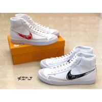 Chất lượng cao NIKE BLAZER MID vntg '77 Doodle Đen/Đỏ CW7580-101/100