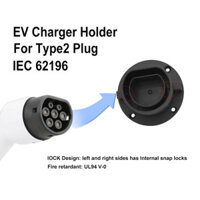 Chất Lượng Cao Nylon EV Sạc Chân Đế Loại 2 EU EVSE Treo Tường Xe Điện Sạc Cáp Giá Đỡ Type2 EV Cắm Ổ Cắm Ảo