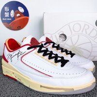 Chất Lượng Cao Off-White x Air Jordan 2 Retro Low SP Joint Trắng Đỏ DJ4375-106