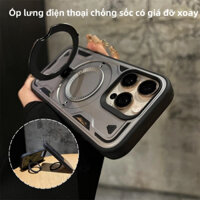 [Chất lượng cao] Ốp lưng điện thoại chống sốc có chân đế xoay cho iPhone 16 15 14 13 12 Pro max