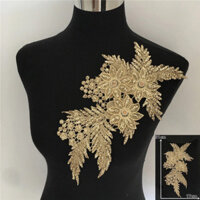 Chất lượng cao Sequins đính hạt hoa ren rỗng thêu ren DIY cổ áo trang trí trang trí trang phục phụ kiện Đính Hoa