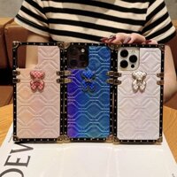 Chất Lượng Cao Solft Da Loverly Tide Cho Samsung Z Flip 3 4 5 Ốp Lưng Kim Loại Sang Trọng Góc Vuông Chống Sốc Cho Samsung Galaxy Z Flip 5 4 3 Z3 Z4 Z5 Flip5 Flip4 Flip3 Slim Cover