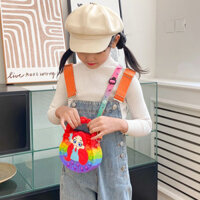 Chất lượng cao [Tỷ lệ khen ngợi 91%] Túi xách trẻ em Công chúa nhỏ Túi đeo chéo Ví đựng tiền xu Túi xách bé gái Đồ chơi giải nén Pinch Âm nhạc