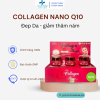 [CHẤT LƯỢNG] Collagen chống lão hóa_Viên uống đẹp da COLLAGEN NANO Q10 giảm thâm nám nhanh chóng( 1Hộp 3 lọ x15 viên)