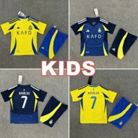 Chất lượng hàng đầu 24 / 25 Al-Nassr FC RONALDO CR7 Kids Football Jersey Fan Edition