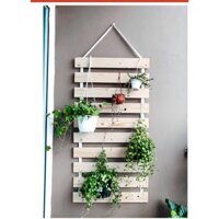 {CHẤT LƯỢNG} Kệ giá treo cây cảnh ban công gỗ thông tự nhiên {freeship] Hải Nam Decor