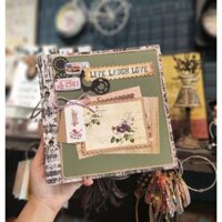[CHẤT LƯỢNG KHÁC BIỆT] Scrapbook album ảnh handmade cao cấp TỈ MỈ, CHỈN CHU, VINTAGE live lauge love