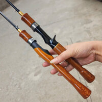 [Chất Lượng - Siêu Rẻ] Cần lure UL cán gỗ siêu đẹp - đầu bu chống xoắn - 1m68 - 1m8(đứng và ngang)