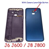 Chất Lượng Tốt Nhất Cho Samsung Galaxy J6 J600 / J8 2018 J800 Ốp điện thoại Pin Có Ống Kính Máy Ảnh + Nút Bên Vỏ Vỏ Phụ Kiện Sửa Chữa