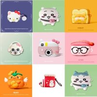 [Chất Lượng Tốt] Ốp Lưng Tương Thích Cho IP APods 1 2 3 Pro Pro2 Vỏ Tai Nghe Bảo Vệ Dorayaki Hoạt Hình Có Móc