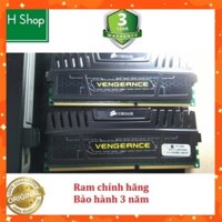 CHẤT LƯỢNG TUYỆT ĐỐI Ram tản nhiệt 8Gb DDR3 bus 1333 overclock 1600, CORSAIR VENGEANCE, tháo máy chính hãng, bảo hành 3