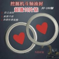 **Chất lượng ưu tiên zyh** Gói 10 miếng đệm dầu trục gầu máy xúc, đệm mỡ, đệm bụi, đệm chống mài mòn, ống bên trong cần kéo, đệm dầu chốt gầu