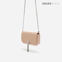 [Chất Lượng] Vascara  Túi Đeo Chéo Nắp Nubuck Khóa Cài Tua Rua - 0155 Màu Hồng Nhạt Mới Về