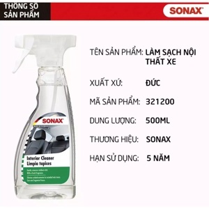 Chất tẩy rửa vệ sinh nội thất xe Sonax 321200