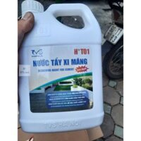 Chất tẩy xi măng HT01 can 1.8 Lít, tẩy ron gạch loại mạnh nhất, tặng pad chà rửa, tẩy rong rêu