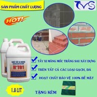 Chất Tẩy Xi Măng HT01 Can 1.8 Lít, Tẩy Ron Loại Mạnh