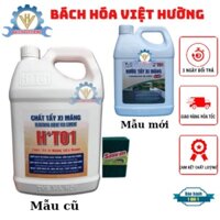 Chất tẩy xi măng HT01 can 5lít, nước tẩy gạch ron đa năng, ố vàng làm sạch mọi bề mặt, tặng kèm pad chà sàn