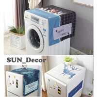(CHẤT XỊN_GIÁ TỐT) KHĂN PHỦ MÁY GIẶT / TẤM TRẢI TRANG TRÍ TỦ LẠNH, Chất vải siêu dày dặn, chuyên decor bảo vệ bề mặt