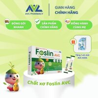 Chất xơ hòa tan Foslin - Hỗ trợ tiêu hóa, giảm táo bón, nhuận tràng cho bé (tặng xịt mũi AVC KIDS)