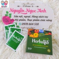 Chất xơ hòa tan Herbalfib hỗ trợ điều trị táo bón cho bé và bà bầu tại nhà hộp 20 gói