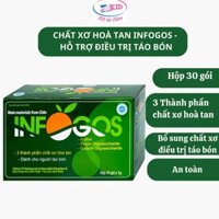 Chất xơ INFOGOS hộp 30 gói - Bổ sung chất xơ hỗ trợ điều trị táo bón